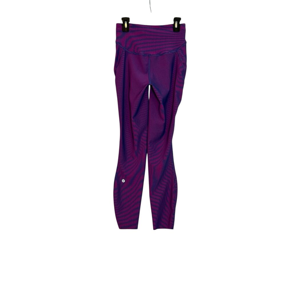 Lululemon sonic pink ribbed base pace high-rise tight 25" leggings size 4 - Picture 7 of 10